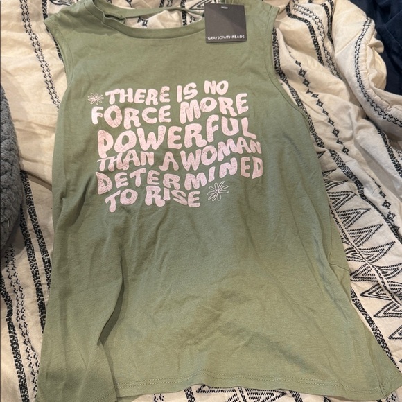 Grayson Threads Olive Green Muscle Tee medium shirt workout top gym - Picture 2 of 4